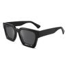 Gafas de sol con montura grande y placa de pierna ancha con personalidad destacada, estilo retro vanguardista, de tendencia europea y americana, con montura gruesa para hombres, venta al por mayor transfronteriza