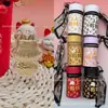 Colgante de oro popular Labubu de oro puro 999, serie de bolsos tipo cubo "Hazte Rico Rápido" con cordón, atrayendo clientes a través de transmisiones en vivo de Douyin