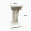 Adereços de estrada de casamento de estilo europeu ao ar livre coluna quadrada de gesso romana suporte de flores base de vaso de flores ornamentos decorativos de chão