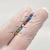 SMTNEK Acero Titanio Multicolor Ópalo Ópalo Labio Uña Oreja Uña Hueso de la Oreja Uña Barra Intradental 0.9mm Joyería para Perforación
