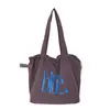 Nova Bolsa de Ombro Estilo Coreano de Nicho, Bolsa Tote, Bolsa de Axila de Grande Capacidade, Bolsa de Mão, Bolsa Casual de Lona com Estampa de Letras