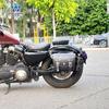 Pele carro Lobo adequada para Harley X48/883 bolsa lateral bolsa lateral retrô caixa lateral modificação bolsa capacete cinto à prova d'água liberação rápida