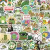 50 Adesivos Criativos de Sapo Graffiti Desenho Animado Fofo Conjunto de Adesivos para Decoração DIY de Caderno, Mala, etc. Mais Vendido