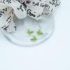 Colgante de aleación de aceite con forma de flor de cinco pétalos, hecho a mano, para pendientes, pulseras y collares, con forma de trébol de cuatro hojas y mariposa, pequeño colgante.