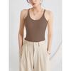 Nuevo sujetador interior de camisola con almohadilla para el pecho, ropa interior de una pieza sencilla e informal para mujer, ropa exterior de verano