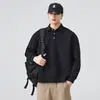 Ropa para Hombre Fengshe / Nuevo Estilo Primavera y Otoño 2026 Camisa Polo de Manga Larga con Cuello Solapa Sudadera Camiseta Sudadera Gruesa para Hombre