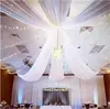 Cortinas de Chiffon para Casamento Decoração de Teto Arranjo de Teto de Casamento Tecido Pendurado Decoração de Festa Adereços de Foto Tecido de Fundo Decoração de Teto