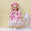 6 pontos bjd boneca vestir-se 30cm vestido de boneca conjunto lolita menina brinquedo presente