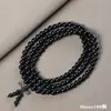 Autênticos Braceletes de Sândalo Preto, Sândalo Roxo Preto Ébano, Contas de Oração Pequenas Finamente Trabalhadas para Homens e Mulheres, Adequado para Áreas Turísticas, Atacado