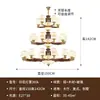 Cobre Maciço Madeira Maciça Novo Estilo Chinês Vila Duplex Teto Alto Lustre Grande 6 Novas Luzes de Escada Sala de Jantar Grande de Alto Padrão Ferro