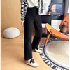 Altamente Recomendado! Calças Slim de Perna Reta Forradas com Fleece Outono/Inverno para Mulheres Cor Cáqui Petite Jeans Cigarette Baguete Francês