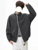 Sudadera cárdigan de retazos a cuadros retro de dos piezas para hombre, sudadera de moda versátil y holgada para pareja, primavera y otoño