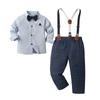 Roupa Infantil para Comércio Exterior Primavera e Outono Conjunto de Duas Peças Roupa para Meninos Pequeno Terno para Meninos