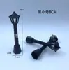 Luminária de rua decorativa pequena de plástico artesanato enfeites de mesa acessórios DIY preto vermelho 8/10CM decorações de presente