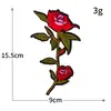 Venta Caliente Transfronteriza Bordado por Computadora Rosa Adhesivo Termofusible para Planchar Pegatinas de Tela Estilo Chino Flor de Ciruelo Accesorios para Ropa Al por Mayor