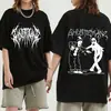 Camiseta Impresa por Ambos Lados de Ghostemane para Hombres y Mujeres, Camiseta de Algodón de Moda Hip-Hop Metal Rock, Camiseta Gótica, Streetwear