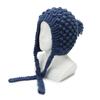Sombrero de otoño e invierno para mujer, lindo gorro de lana tejido multicolor con protección para las orejas, para viajes al aire libre, compras, de punta cerrada, cálido, de algodón