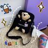 Bolsa de Lona Urso Fofo Estilo Japonês ins Feminina Transversal 2022 Nova Distinta Harajuku Estudante Ombro Único Bolsa para Celular