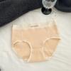 Algodão puro 7A antibacteriano ~ algodão canelado simples esportivo cintura média respirável confortável bainha outono e inverno roupa íntima algodão puro menina