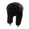 Chapéus de Inverno Novo Estilo Masculino e Feminino, Chapéus Quentes para Ciclismo ao Ar Livre da Moda, Chapéus Lei Feng à Prova de Vento e Resistentes ao Frio com Proteção de Orelha de Pele de Coelho e Top Redondo