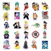 50 pegatinas impermeables para fundas de teléfono con diseño de Dragon Ball, diseño periférico de anime, para portátil, coche y equipaje.