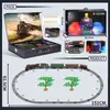 Paquete en Inglés Transfronterizo Set de Vías de Tren de Vapor Retro Tren Eléctrico Simulado Juguetes para Niños de Amazon
