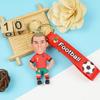 Llavero de Muñeca Estrella Creativa Transfronteriza, Colgante de Mochila Estrella Favorito de los Niños, Llavero de Coche de Fútbol Messi