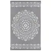 Alfombrilla de Balcón Jacquard Gris de Tubo de PP de Venta Caliente Personalizable para Comercio Electrónico Transfronterizo, Antideslizante y Resistente al Desgaste, para Uso en Piscina, Picnic y Alfombra para Exteriores