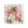 Simulación de boda, pared de flores, simulación de hilera de flores, decoración de ventana de centro comercial, simulación de planta verde, pared de plantas, hortensias, pared de rosas