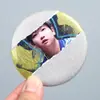 Insignia de Hojalata Doble Destello Barra Cepillada Personalizada Periférico de Celebridad Ídolo Soporte para Fans Broche Creativo Estudiantil