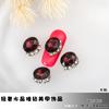 Explosivos nuevos accesorios para nail art corazón torcido amor cristal rectangular pila taladro acabado super flash diamante completo textura de lujo ligero taladro de uñas