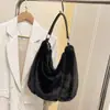 Bolsas de Felpa para Otoño e Invierno para Mujer, Bolsas Peludas de Nuevo Estilo, Bolsos Tote Peludos de Gran Capacidad, Bolsos Cruzados Casuales para Hombro