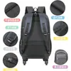 Mochila Masculina Repelente à Água Grande Capacidade Estilo Novo Transfronteiriço Resistente ao Desgaste Mochila Escolar para Estudante Multifuncional para Viagens de Curta Distância