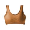 Sutiã Beauty Back de Algodão Puro para Meninas, Colete Esportivo de Peça Única para Reunião de Seios Pequenos, Antichoque e Respirável, Adequado para Estudantes do Ensino Médio