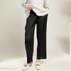 Pantalones plisados de pierna ancha para mujer al por mayor de talle alto con caída, delgados y versátiles Miyake japoneses, holgados rectos casuales