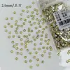 Rhinestones de circonita amarillo dorado para decoración de uñas, mini strass pequeños de color amarillo de fondo plano y forma irregular, efecto iluminador, accesorios de decoración de uñas ponibles