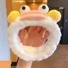 Faixa de Cabelo Cartoon para Lavar o Rosto, Acessório de Cabelo Fofo para Maquiagem e Máscara Facial, Acessório de Cabelo Engraçado, Faixa de Cabelo para Lavar o Rosto, Faixa de Cabelo Peluda, Outono e Inverno