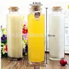 Fornecimento de fábrica 350ml garrafa hexagonal de chá perfumado rolha garrafa de vidro caixa de embalagem de chá perfumado garrafa de bebida