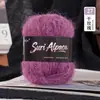 Hilo fino de mohair suave de seda de alpaca para tejer a mano gorros, bufandas, suéteres, chales para bebé DIY