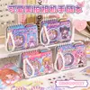 Nova Pulseira Fofa com Tema de Câmera, Pulseira de Pérolas, Brinquedo de Contas, Adesivos Criativos para Roupa, Materiais para Diário