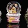 Capivara Fofa em Desenho Animado Viagem às Fontes Termais Bola de Cristal Brilhante Decorações para Quarto de Menina Móveis para Casa Presentes de Aniversário