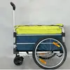 Acampamento Acampamento Selvagem Carrinho de Mão Dobrável com Haste de Puxar Carrinho de Mão Bicicleta Veículo Elétrico Montado na Traseira Pequeno Reboque Engate de Reboque Reboque
