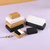 Em Estoque Embalagem de Caixa Retangular de Papel Kraft, Caixa de Embalagem Dobrável, Caixa Colorida, Caixa Vazia, Caixa de Presente para Meias e Roupa Íntima