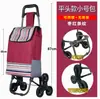 Carrito de Compras, Carrito Pequeño Simple Empujado a Mano con Ruedas, Cesta Plegable Reforzada Portátil para Verduras con Ruedas