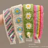 Diadema de Velcro Tejida 2026 Nuevo Estilo Diadema Tejida Esencial para Fotografía de Viaje Diadema Estilo Coreano Accesorio para el Cabello para Mujeres