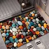 Alfombrilla de Piso de Barro Diatomeas Color Piedra Alfombrilla Absorbente para Pies Alfombrilla de Piso para Baño Alfombrilla Resistente al Desgaste para Puerta de Baño