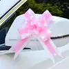 Decoración de Coche de Boda Grande Flor Regalo Festivo Lazo Promoción Palabra Feliz Fortuna Flor de Mano Flor Flor