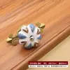 Puxador Cerâmico Mediterrâneo para Portas de Armário Estilo Rústico, Puxador Único para Gaveta Estilo Chinês, Puxador Artístico para Portas de Guarda-Roupa e Armário, Venda Direta da Fábrica