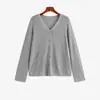Cárdigan de punto elegante con cuello en V y diseño calado para mujer de talla grande, colección otoño 2026, prenda exterior corta suave para mujeres de talla grande 23130