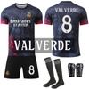 Uniforme de Entrenamiento de Fútbol 2425 Real Madrid Patrón de Dragón Edición Conmemorativa Especial Negro y Rojo Nueva Fuente No. 9 Mbappé 7 Vinicius